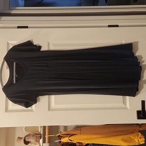 Soft Surroundings black T-shirt dress size small